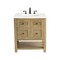 James Martin Vanities Breckenridge 30in Single Vanity, Light Natural Oak w/ 3 CM White Zeus Top 330-V30-LNO-3WZ - alternate 6